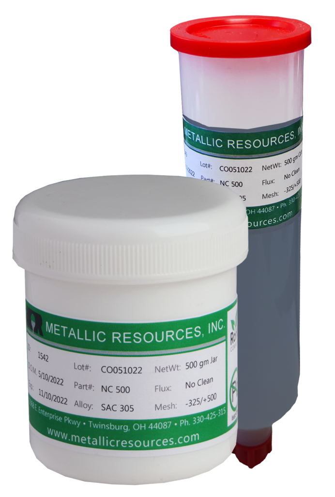 metallic resources solder paste